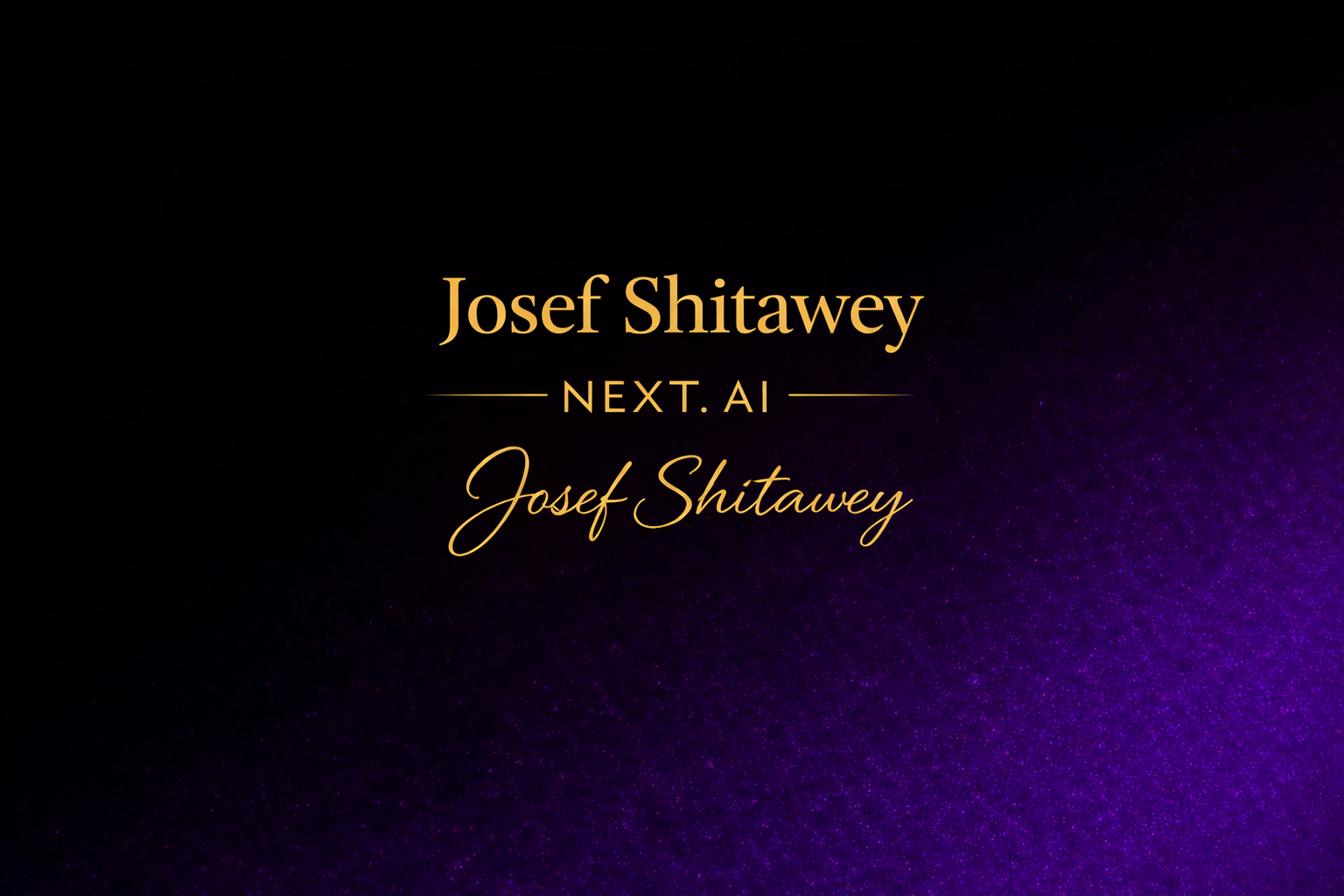 Josef Shitawey Unterschrift